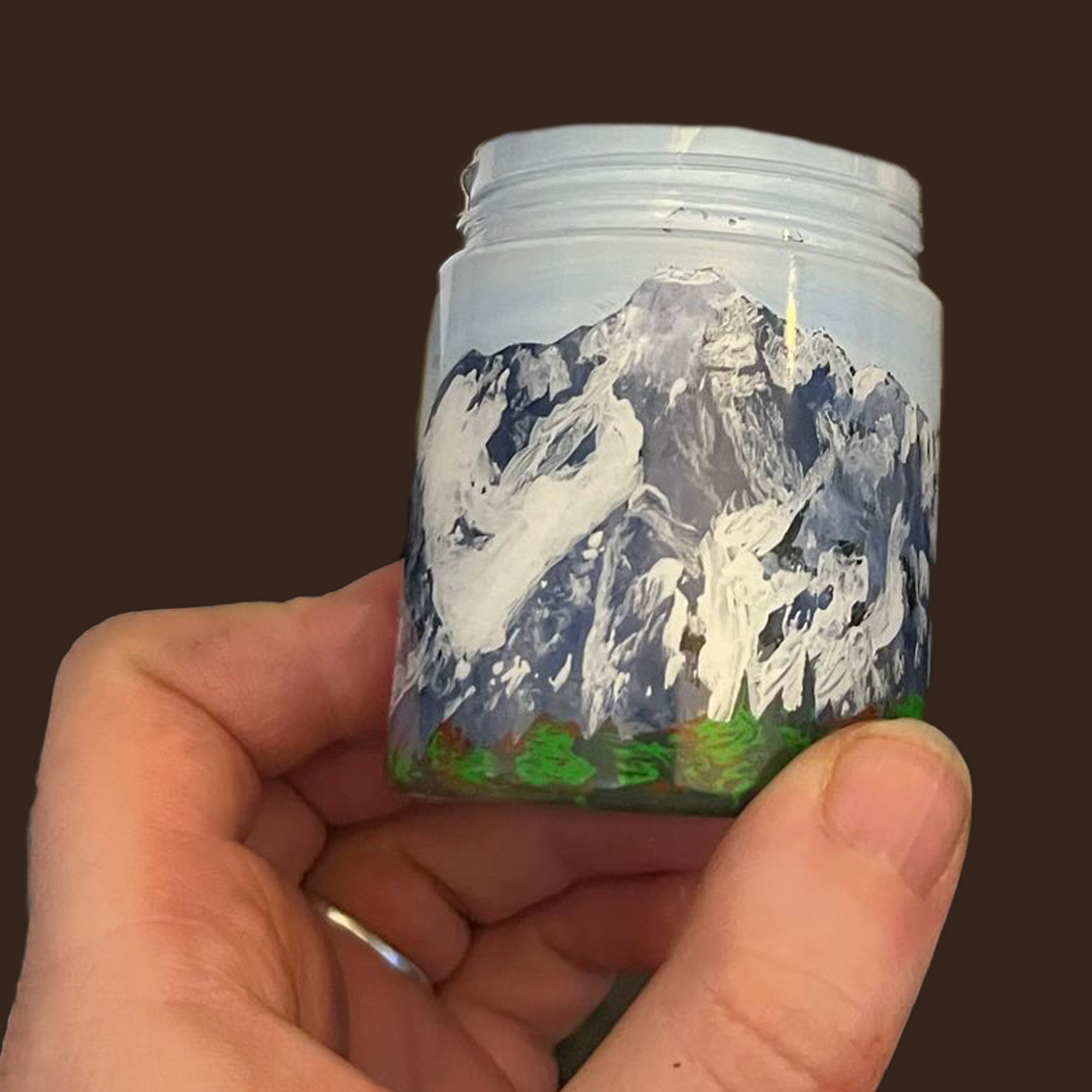 CUSTOM Contact Lens Bedside Trash Can - Hand Painted - Any Color - Any Pattern