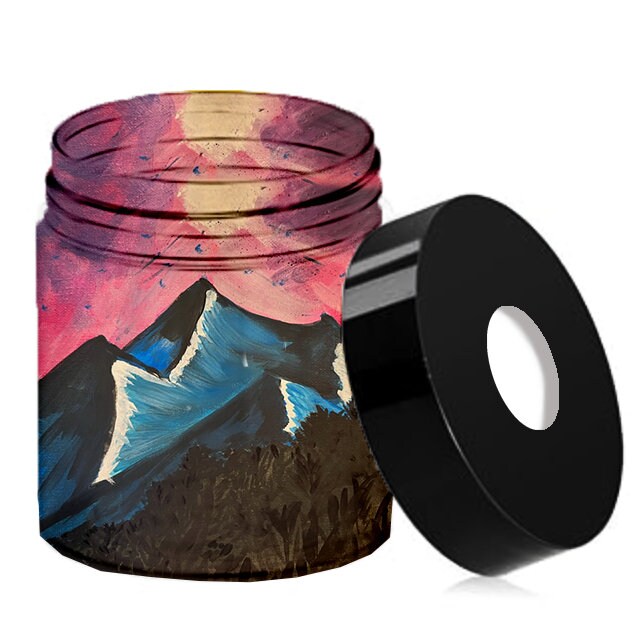 CUSTOM Contact Lens Bedside Trash Can - Hand Painted - Any Color - Any Pattern